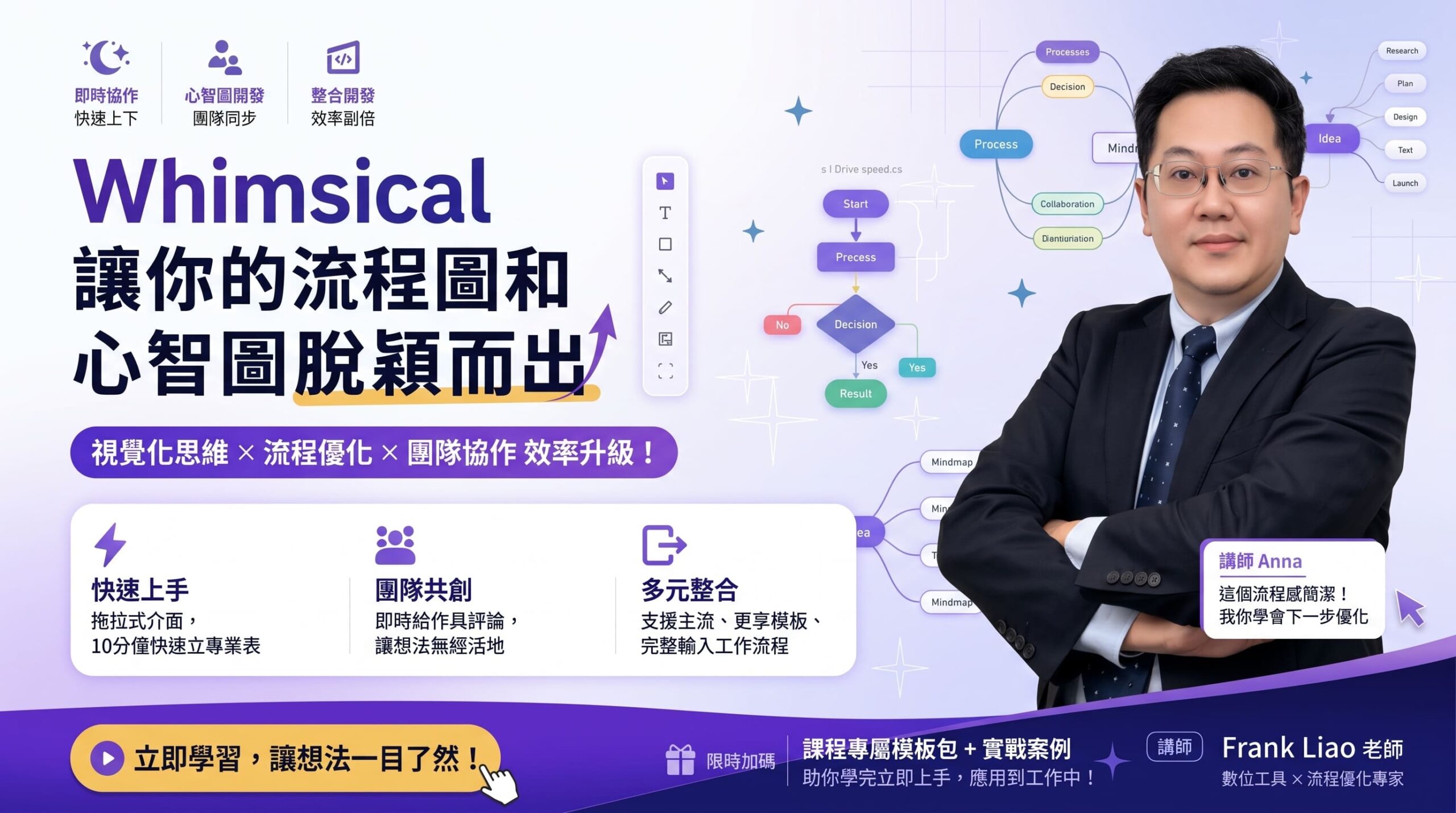 Whimsical 讓你的流程圖和心智圖脫穎而出